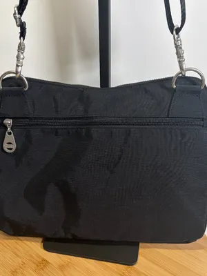 Baggallini Black Rio Crossbody Purse Bag Nylon Zipper Closure Travel Lightweight thumbnail 4