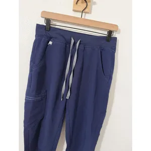 Figs Zamora Jogger Scrub Pant Navy Blue Pockets Small Medical Drawstring thumbnail 2