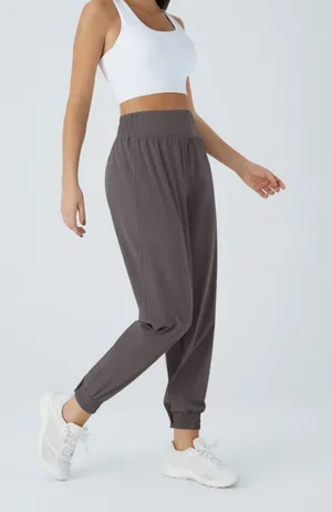 Halara Gray High Waist Hiking Joggers Pants Petite Minimalist Granola Lounge thumbnail 1