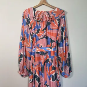 Eloquii Maxi Dress Tropical Vacation Cruise Beach Pool Colorful‎ Size 16 Floral thumbnail 9