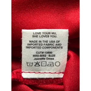 Show Me Your Mumu Jeanette Dress‎ NWT XS Red Jacquard Mini Velvet Bow What Fun thumbnail 8