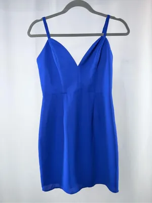 NBD x Naven Twins Mini Dress in Royal Blue size small thumbnail 3