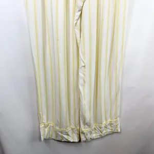 Martha Stewart Large Pajama Set Yellow White‎ Striped Rayon Short Sleeve 497 thumbnail 10