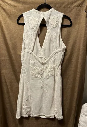 Anthropologie x Not So Serious by Pallavi Mohan NWT Deep-V Mini Dress Size Large thumbnail 7