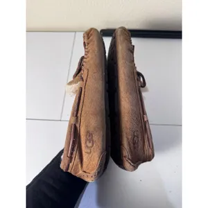 UGG Ansley Moccasin Slippers Women Size 10 Brown Suede Shearling Minimalist‎ thumbnail 6