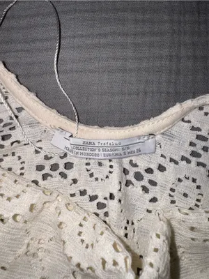 Zara Cream Lace One-Piece Bodysuit thumbnail 4