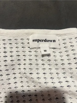 Superdown Talulah White swimsuit Cover up Knit Mini size M thumbnail 7