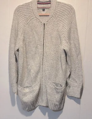 Tommy Hilfiger cozy‎ cardigan size L grunge eclectic grandpa thumbnail 1