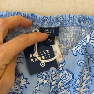 Roller‎ Rabbit Midi Dress Medium Blue White Floral Smocked Button Front NWT thumbnail 9