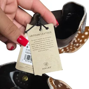Ariat‎ Women's Shiloh Hairon Deer Print booties Round Toe Size: 6 thumbnail 3