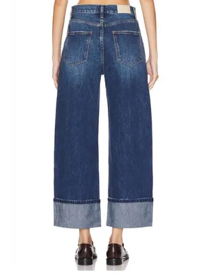 Pistola Ryder High Rise Wide Leg Cuffed Straight Jeans in Fulton Size 26 thumbnail 4