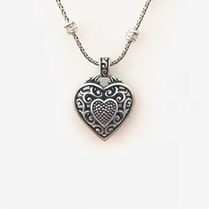 Brighton Heart Necklace Pendant is Reversible thumbnail 2