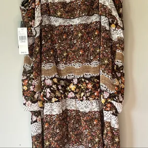 NWT! BCX Brown Patterned Dress Size thumbnail 9