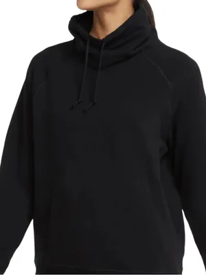 Nike Dri-Fit Black Funnel‎ Cowl Neck Athletic Sweater thumbnail 1