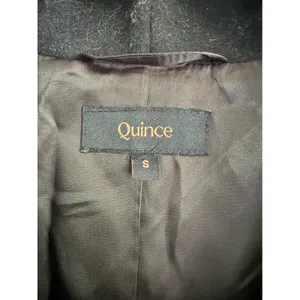 Quince Black Italian‎ Wool Shawl Collar Coat Women Small Lanificio Nello Gori thumbnail 3