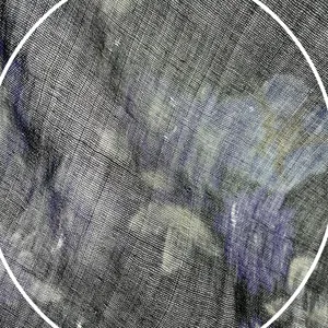 Vivante Scarf Floral Gray Gauzy Viscose Wool‎ FLAWS NWT Raw Edge Fringe Boho thumbnail 11