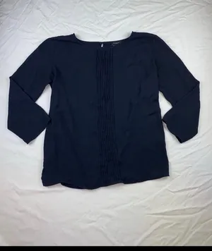 Long Sleeve Blouse Blue thumbnail 3