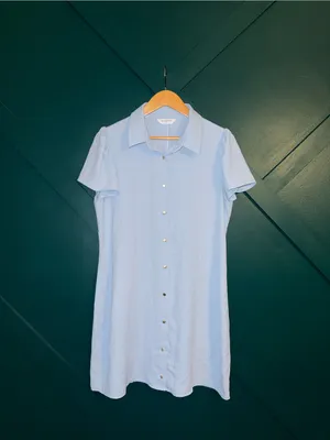 Amanda Uprichard Pale Blue Collared Top thumbnail 2