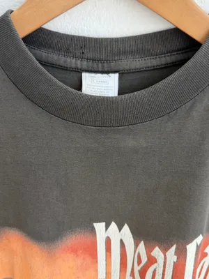 Vintage Meatloaf Bat Out of Hell World Tour Men's Graphic T-Shirt 90s thumbnail 2