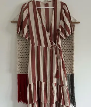 Target Red and cream striped maxi dress thumbnail 1