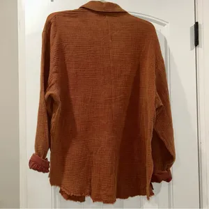 White Birch Rust Button Down Top Women’s Medium thumbnail 7