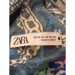 Zara Blue & White Satin Effect Paisley Mini Slip Dress Womens XS Y2K Retro‎ thumbnail 12
