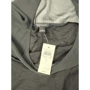 Ann Taylor Black Sheer‎ Panel Mixed Media Sleeveless Top Blouse Career Work L thumbnail 5