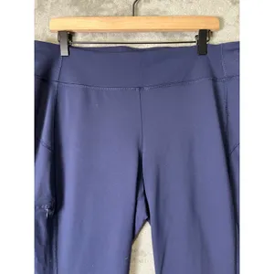 Duluth Trading Co NoGA Classic Slim Leg Pants Women's L 31 Navy Blue Stretch thumbnail 2