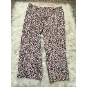 JoySpun Womens Plus Size 2X 18W-20W Pajama Pants Light Pink Ditsy Floral Pockets thumbnail 5