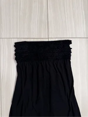 Xhilaration Strapless Ruffle Maxi Dress thumbnail 2