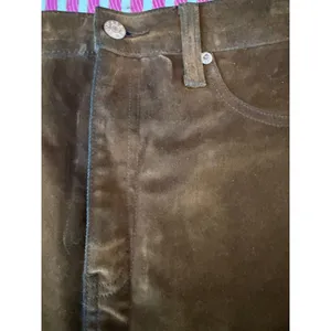 Daze Denim Brown Mini Skirt Size 27 NWOT Faux Leather Look Western Boho thumbnail 2