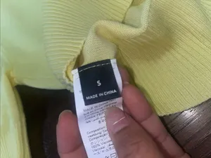 SHEIN Yellow Short Sleeve Button-Up Cardigan thumbnail 3