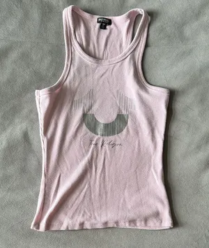 True Religion Light Pink Tank Top thumbnail 1