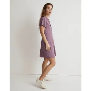Madewell Kacie Mini Shirtdress Antique Purple NWT Sz 12 thumbnail 2