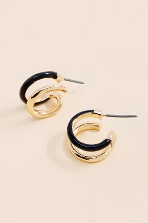 Francesca’s Small Gold Hoop Earrings  thumbnail 1