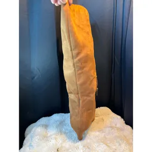 Target Tan Faux Suede Pointed Toe Kitten Heel Knee High Boots Size 9 Y2K costume thumbnail 9