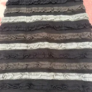 Y2K Strapless Bodycon Mini Dress Black Grey Ruffle Textured Tube Dress Fairy Grunge Coquette Clubwear S thumbnail 4