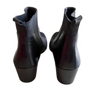 ECCO Booties‎ Black Leather Block Heel Chelsea Ankle Boots Size US 8.5 NEW thumbnail 6