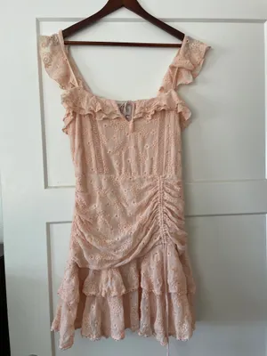 Saylor Peach Julianna Eyelet Tiered Dress thumbnail 1
