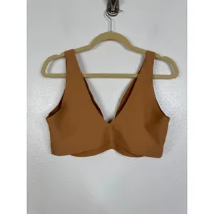 Parade Invisible V-Neck Bralette Cider Orange Seamless Wireless Bra XL thumbnail 2