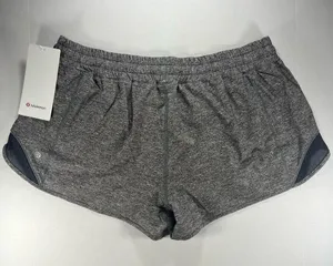 Lululemon Hotty Hot Short II 2.5 Heather Lux Multi Black Heathered Black Size 14 thumbnail 5