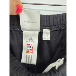 Adidas Track Pants Women S Black Good 3-Stripe Straight Leg Zip Pocket 172772 thumbnail 6