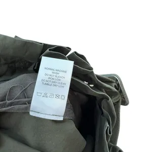 L'Academie The Virgil Pant Olive Green Paperbag Belted Utility Pants Size XS thumbnail 11