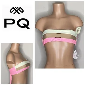 PilyQ New. pink bikini top. Small. Retails $80 thumbnail 2