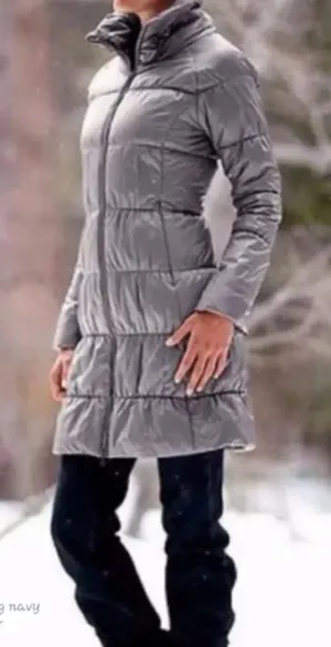 Patagonia Lidia Grey Parka Coat Women’s XS thumbnail 1