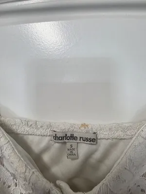 Charlotte Russe Womens White Sundress Size Small Wedding Guest Beach Sorority College Tropical thumbnail 5