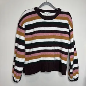 Madewell‎ Striped Payton Pullover Sweater in Coziest Yarn Size S Wool Alpaca thumbnail 3