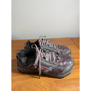 Altra Lone Peak 4 Low RSM Womens 7 Gray Burgundy Trail Running Shoes thumbnail 4
