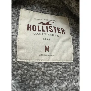Hollister Long Sleeve Crop Turtle Neck Top Medium Gray White thumbnail 4