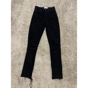 REFORMATION Jeans Faded Black Destroyed Skinny Jeans High Rise Size 25 thumbnail 6